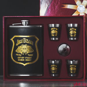 Набор фляжка и стопки Jim Beam