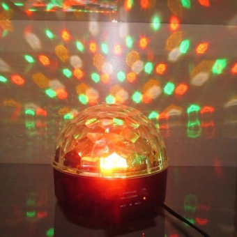 Диско-шар колонка полусфера с пультом