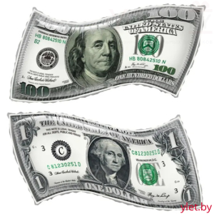 Шар (26''/66 см) Фигура, Доллар