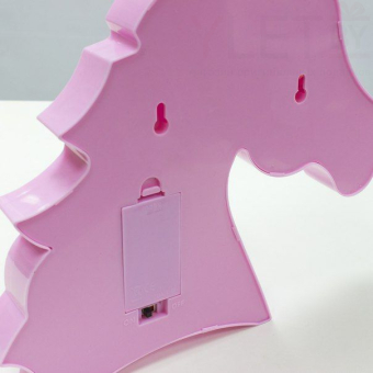 Светильник Голова единорога Розовый