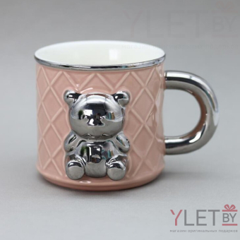 Кружка «Silver bear», peach (400 ml)