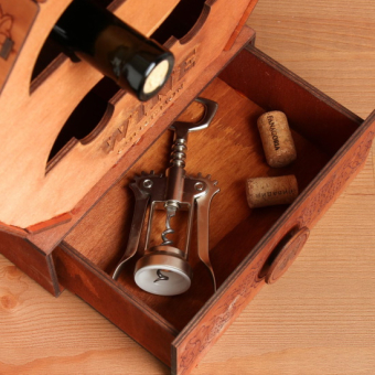 Винный мини-бар Бочка, 27 х 29 х 22 см