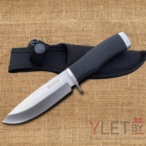 Нож фиксированный Buck в чехле Черный