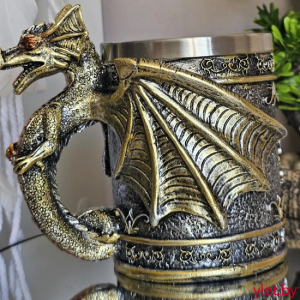 Кружка "Дракон №8281"(металл внутри)