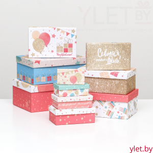 #Набор коробок 10 в 1 «Пусть исполняются все желания», 13,5 х 8 х 5 см ТЫ ЧУДО