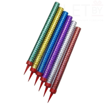 Свеча Фонтан для торта, Цветная 18 см, 1 шт