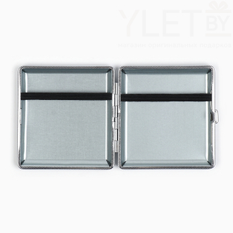 Портсигар на 20 сигарет «100 % Мужик», 9.9×9.4×1.9 см