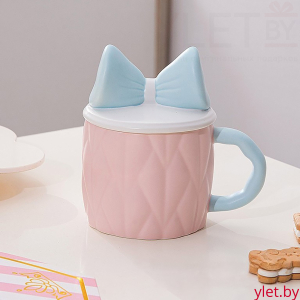 Кружка «Бант», розовый (370 ml)