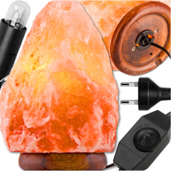 Солевая лампа (2-3 кг) с регулировкой яркости (диммер)