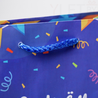 Пакет ламинированный Праздничные динозаврики 18 х 23 х 8 см