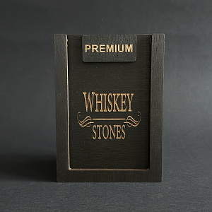 Набор для виски Premium «Whiskey Stones» (cтакан + 3 камня)
