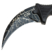 Нож керамбит нескладной черный Паутина