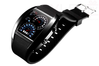 Часы Спидометр черные