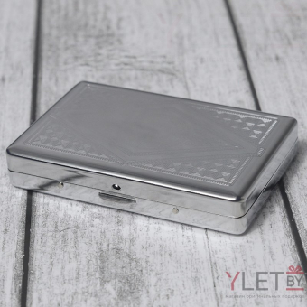 Портсигар металлический Серебро