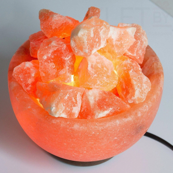 Солевая лампа "Ваза с камнями" (3-5 кг)