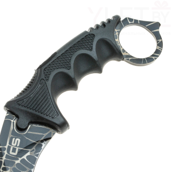 Нож керамбит нескладной черный Паутина