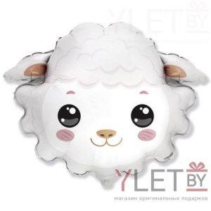 Шар (30''/76 см) Фигура, Голова, Нежная Овечка