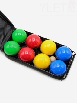 Боча Петанк 8 шаров,цветной (металлич.)