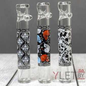 Курительный девайс стеклянный 15 см Череп