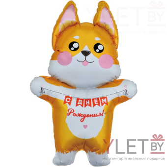 Шар (41''/104 см) Фигура, Корги на День Рождения