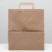 Пакет крафт без печати, плоская ручка 28 х 15 х 32 см