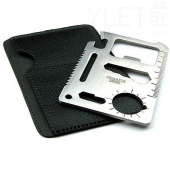 Мультитул карта выживания "Настоящему мужчине" 11 в 1