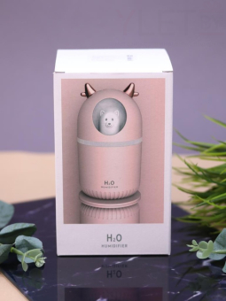 Настольный увлажнитель воздуха - ночник "Cat in a spacesuit", pink, (портативный, USB)