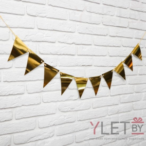 Гирлянда Флажки на ленте, длина 160 см