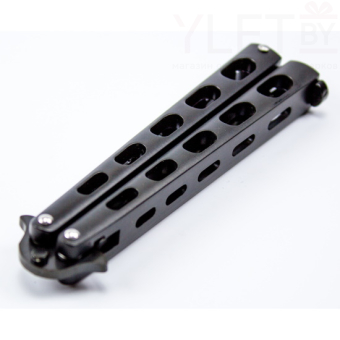 Нож бабочка Тренировочный 22,5 см Черный