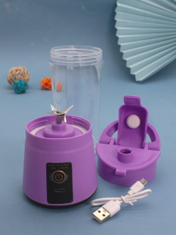 Блендер портативный "Juicy", purple, USB, (24*8 см)