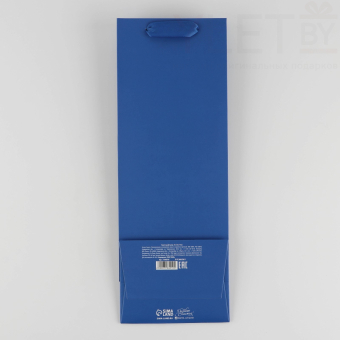 Пакет под бутылку Синий, 13 x 36 x 10 см