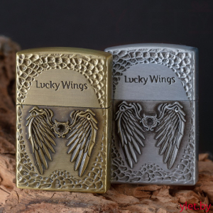 Зажигалка газовая с кремнием Крылья счастья