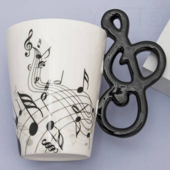 Кружка Музыкальные инструменты Скрипичный Ключ