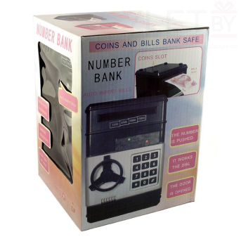 Копилка сейф красная большая