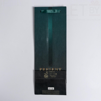 Пакет ламинированный под бутылку Present, 13 x 36 x 10 см