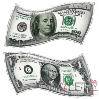 Шар (26''/66 см) Фигура, Доллар