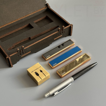 Подарочный набор " Никаких преград " (Ручка, USB зажигалка Ciger, зарядный кабель)