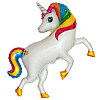 Шар (42''/107 см) Фигура, Радужный единорог