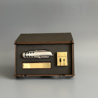 Подарочный набор "Самому сильному и надежному" горы (мультитул, USB зажигалка Ciger, зарядный кабель)