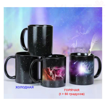 Кружка хамелеон знак зодиака Лев