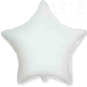Шар (18''/46 см) Звезда, Белый