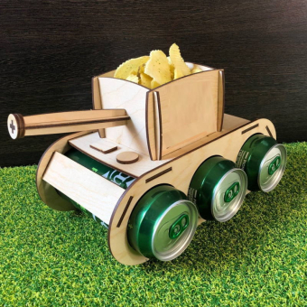 Мини-бар для пива Танк темный. Без надписей