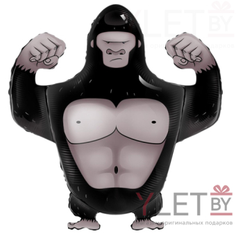 Шар (27''/69 см) Фигура, Горилла ПОД ВОЗДУХ