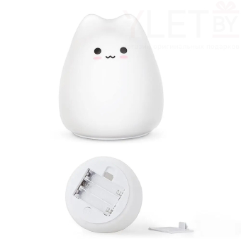 Силиконовый ночник Котик мини