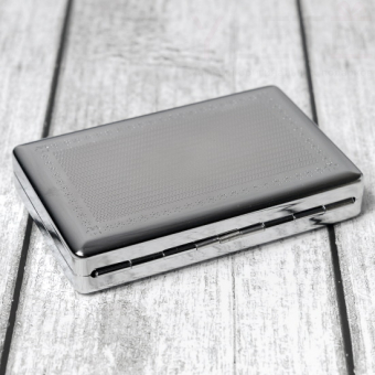 Портсигар металлический Серебро