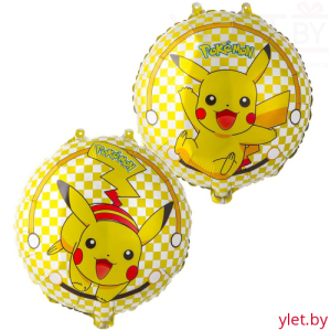 Шар (18''/46 см) Круг, Персонаж Аниме желтый