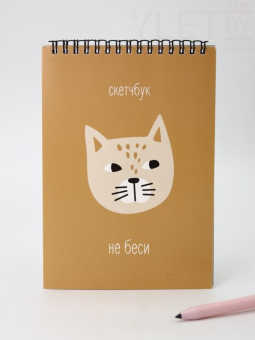 Скетчбук «Не беси», 14х20 см, плотность 100 гр