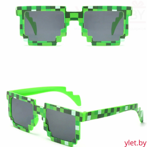Майнкрафт (Minecraft) Очки зеленые-
