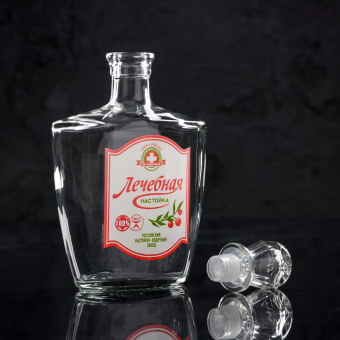 Штоф стеклянный «Лечебная настойка», 500 мл