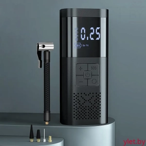 Компрессор автомобильный Air Pump беспроводной, мощный автоматический насос со встроенным аккумулятором
